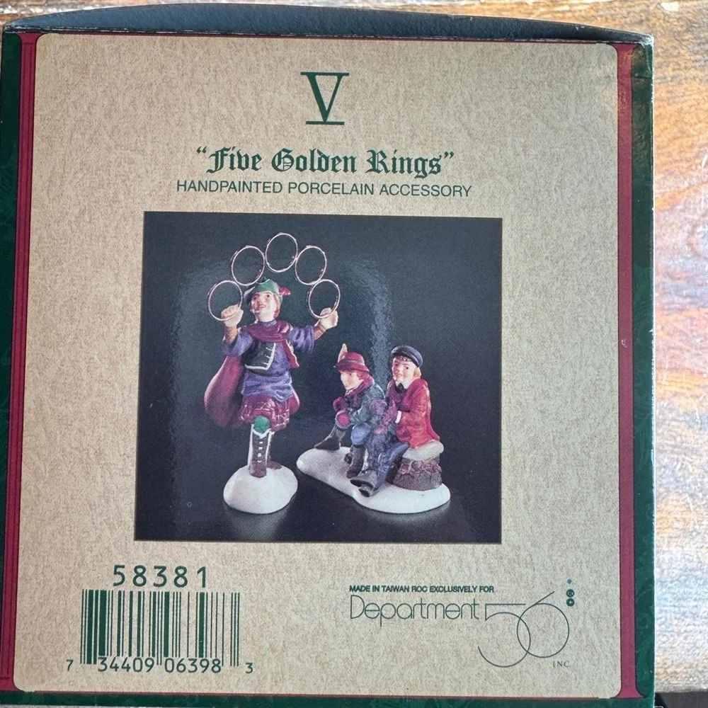 Twelve Days of Dickens' Village Decor| Department 56| Day V| Five Golden Rings